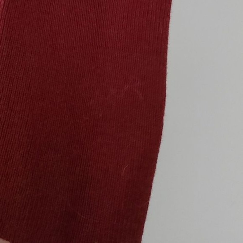 Leith?Burgundy?Wrap Style Ribbed Sweater L - Picture 4 of 8